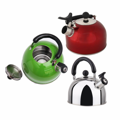 colorful stainless steel whistling water cooker tea kettle tetera 2L 3L 4L