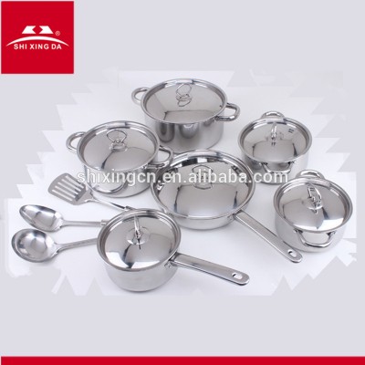 15pcs Stainless Steel Cookware Sets ollas de acero inoxidable