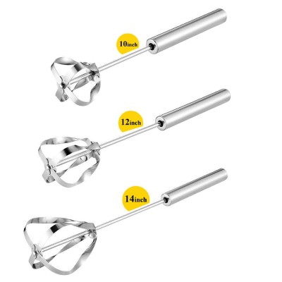 Cake Baking Tools Stainless Steel Semi-Automatic Egg Beaters Food and Cream whisk Egg Whisk